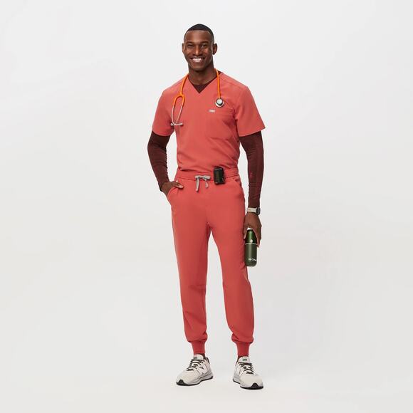 FIGS Tansen Jogger Scrub‎ Pant Clay Coral XS - Picture 2 of 10